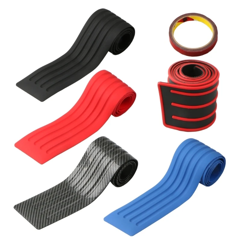 Bumper Guard Rubber Mouldings Pad Trim Cover Rear Door Guard Strips Door Entry Trim Car Trunk Door Sill Drop Shipping