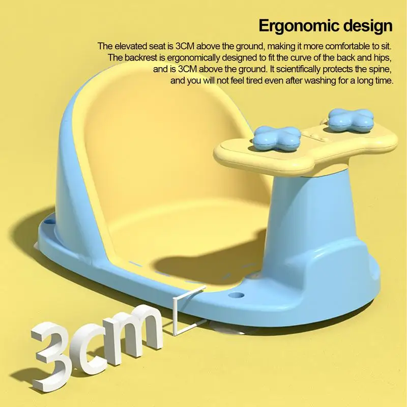 Baby Bathtub Seat Baby Bath Support With Suction Cups Surround Bathroom Seats Newborn Bath Seat With Ergonomic Backrest For 6-36