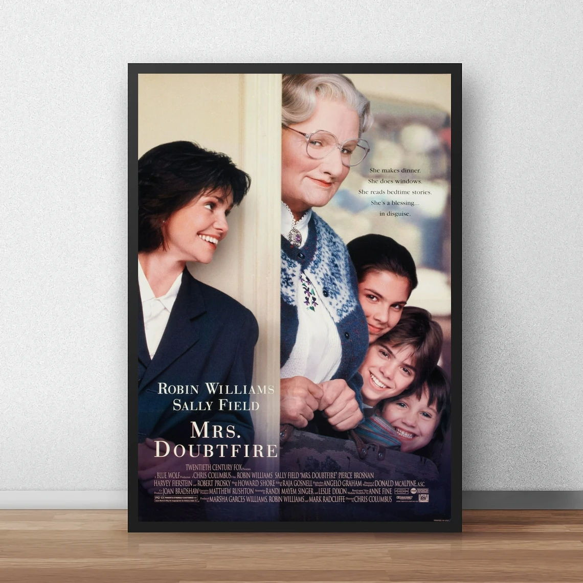 Mrs Doubtfire Movie Poster HD Printable Canvas Art Print Home Decor Wall Painting ( No Frame )