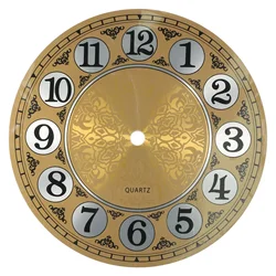 Clock Accessories Dial Face 7inch Aluminium Dial Face Arabic Numeral Diameters 180mm Flat Profile Metal Wall Clock