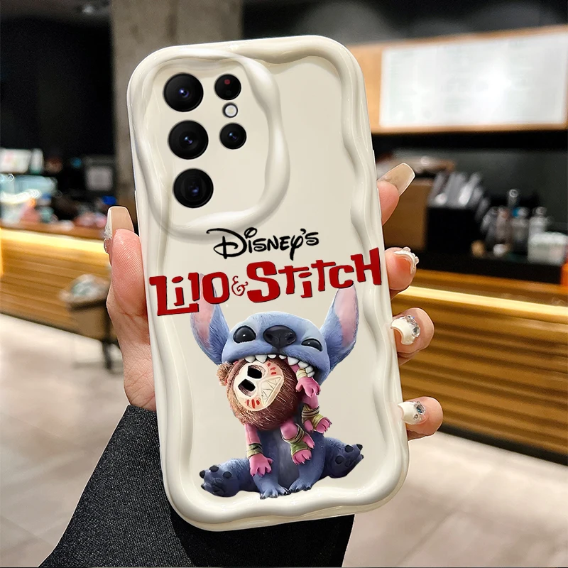 جميل ديزني غرزة ثلاثية الأبعاد قضية الهاتف لسامسونج غالاكسي S25 S24 الترا S23 S22 S21 S20 زائد FE A56 A36 A26 للصدمات غطاء كامل #5