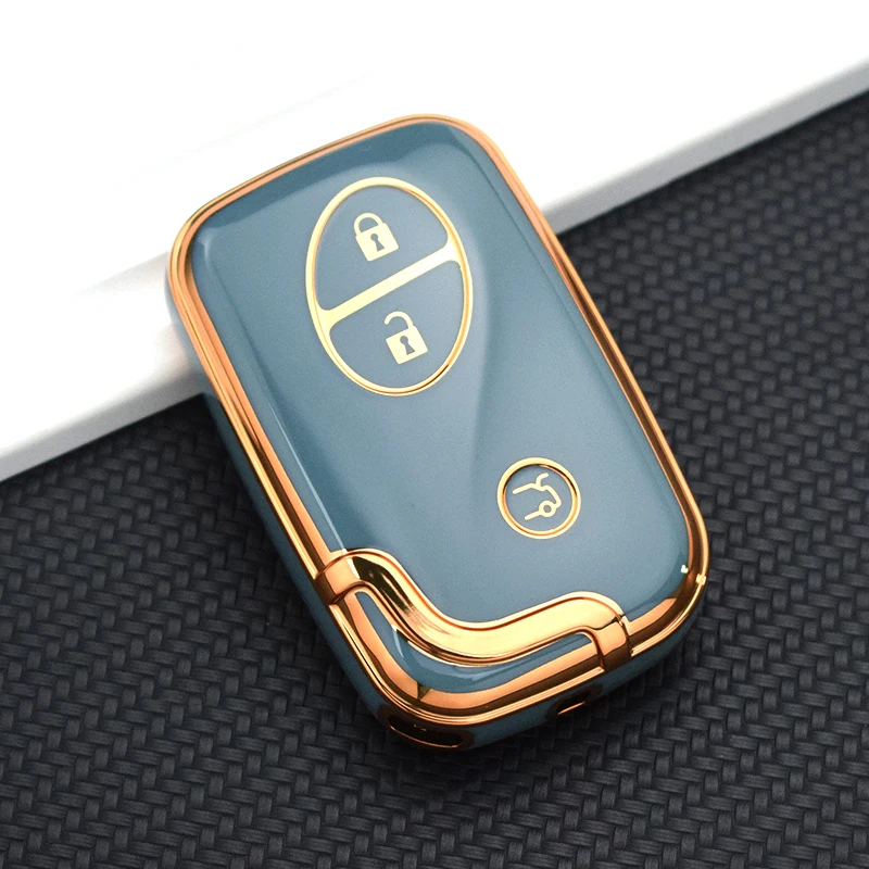 3/4 Buttons Keychain Smart Key Case Cover Shell Fob Holder Protector For Lexus LX470 GS450h IS350 SC430 LS460 ES350 L248
