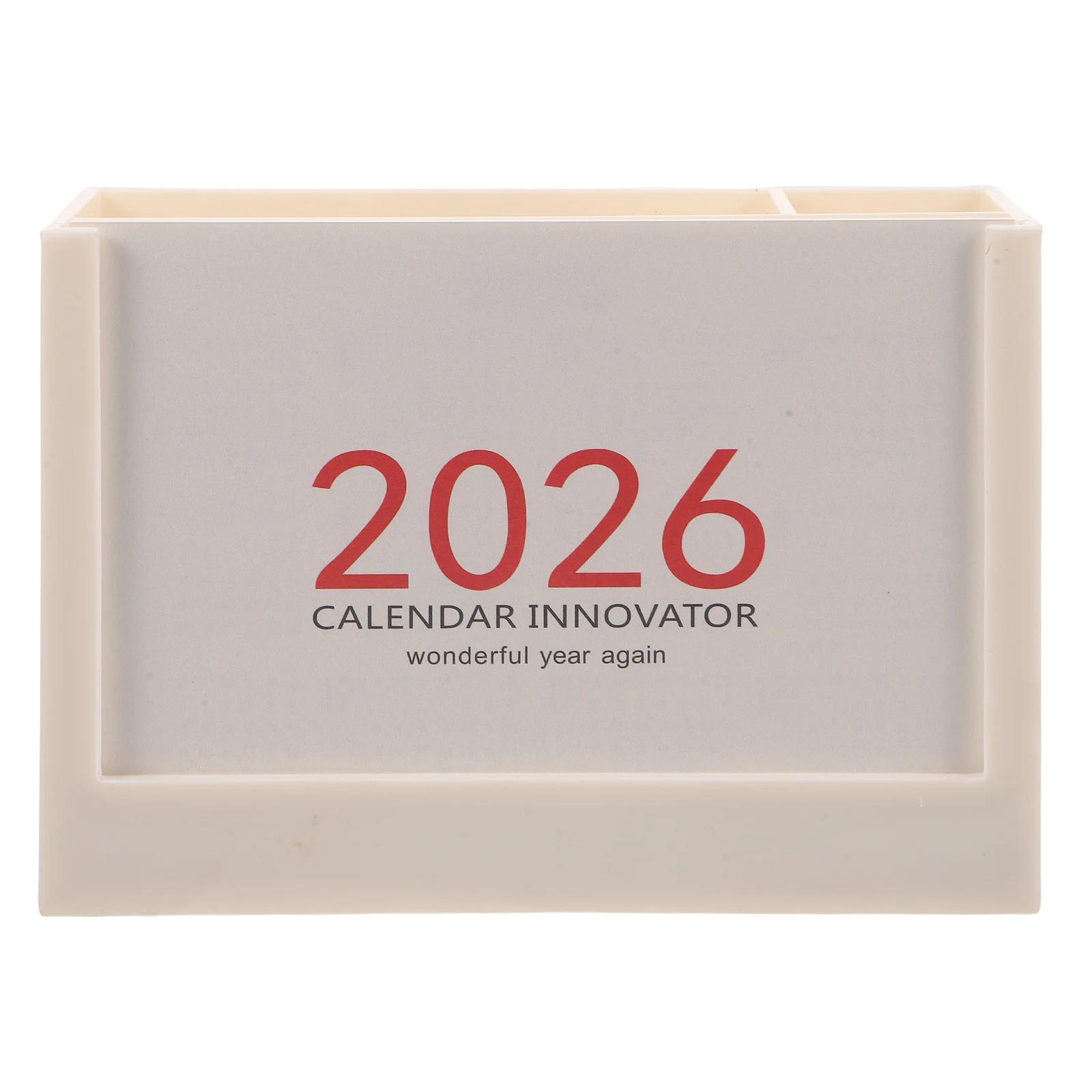 

Multifunctional Student Calendar Desk Organizer 2026 Desktop Perpetual Calendar With Pen Pencil Holder Desktop Organizer