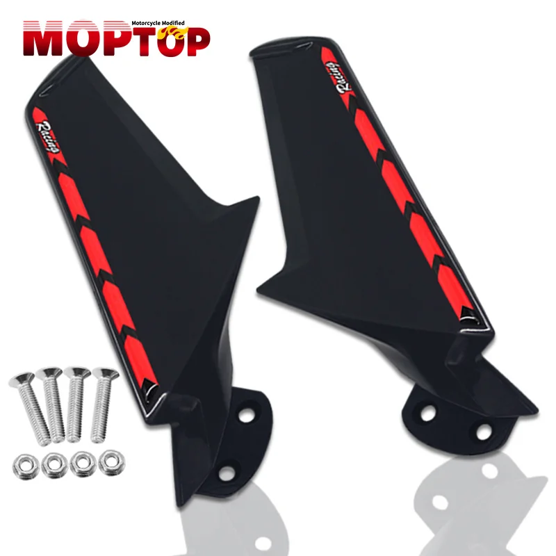 New Motorcycle Modified Fixed Wind Wing Rearview Mirrors Flow For YZF-R1 YZFR1 r1 2009-2014 rearview mirror Spoiler