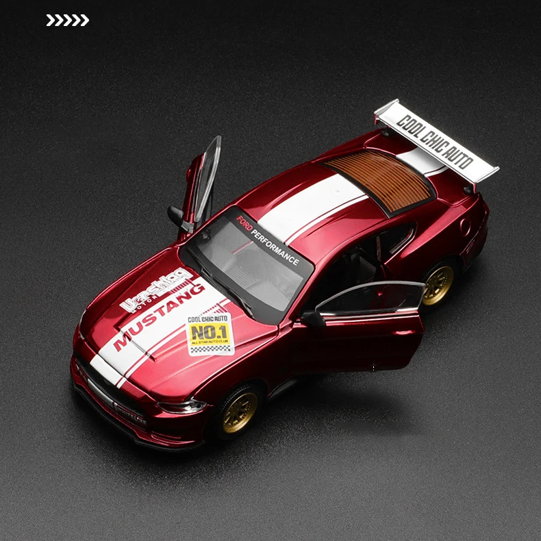 1:42 Ford Mustang GT 2018 Assembled Version Alloy Car Diecasts & Toy Vehicles Car Model Toy For Children Gifts