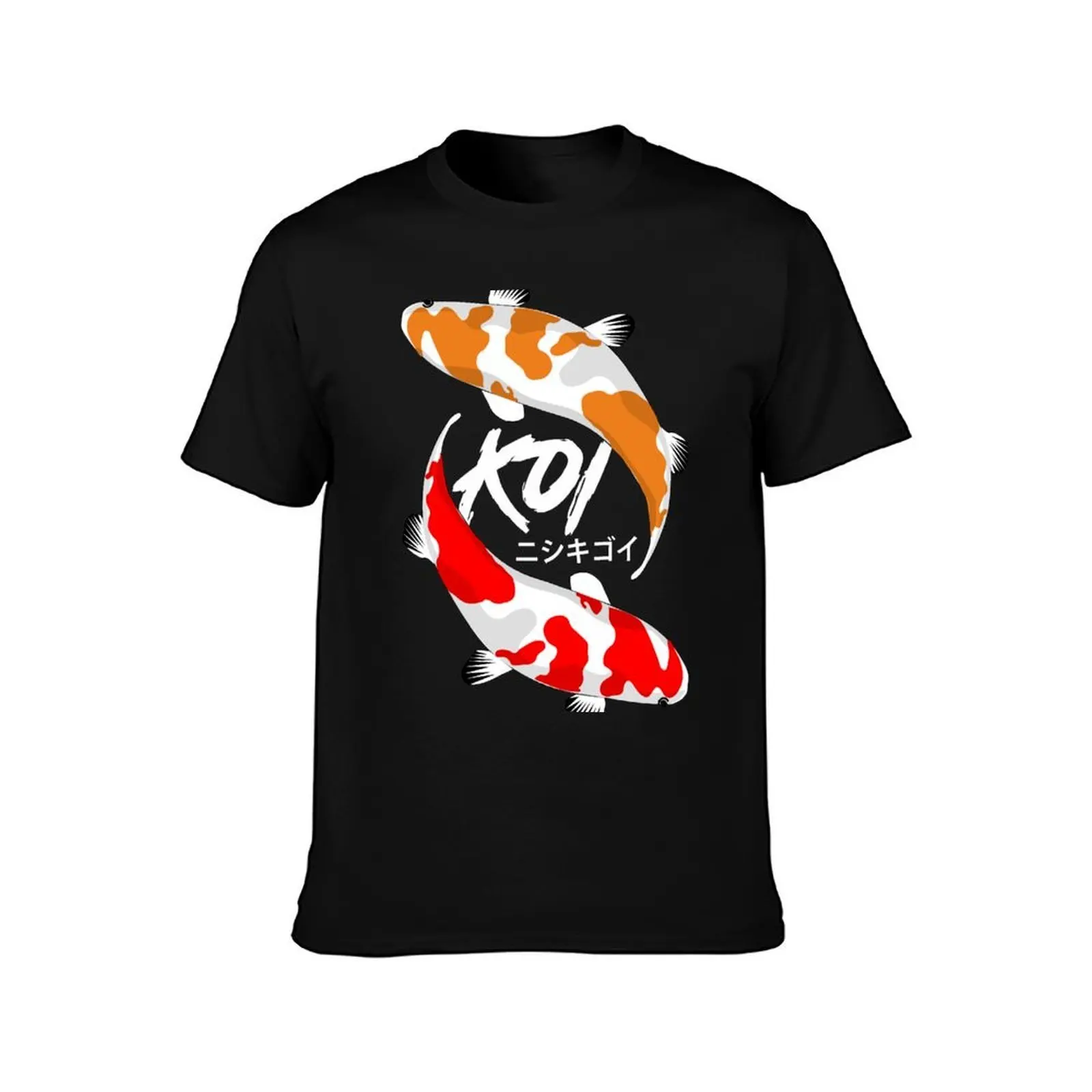 Koi fish red and orange. T-Shirt man t shirts cotton T-Shirt