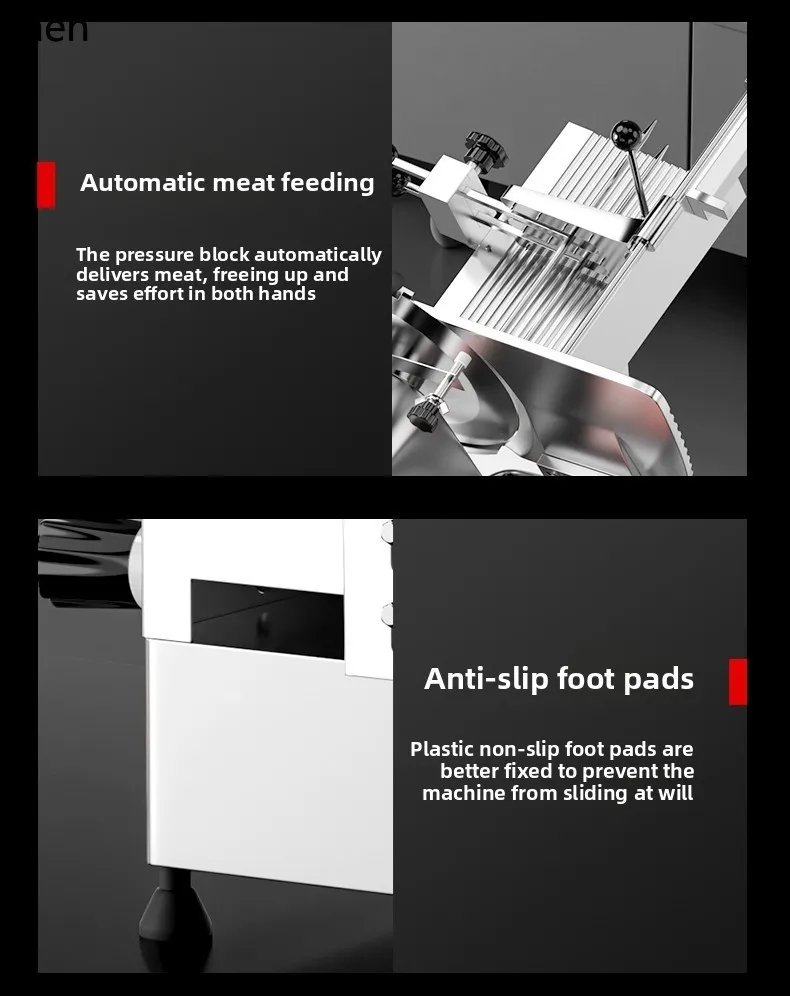 ZML เครื่องตัดอัตโนมัติเชิงพาณิชย์ร้านหม้อไฟเนื้อแกะม้วนกบเครื่องตัดม้วนเนื้อ