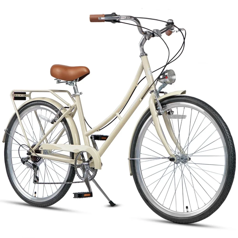 

Гибридный велосипед Vela для взрослых женщин, легкий, с низкой рамой, 26 дюймов, из высокопрочной стали, для городских поездок, на заказ