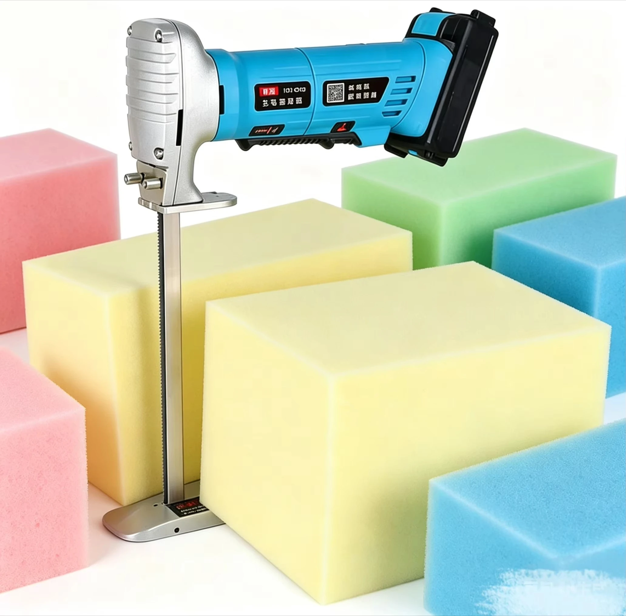 

High Density Various Shapes Foam Rubber Straight Knife Cutting Machine Convenient Multifunctional Sponge Cutting Machine