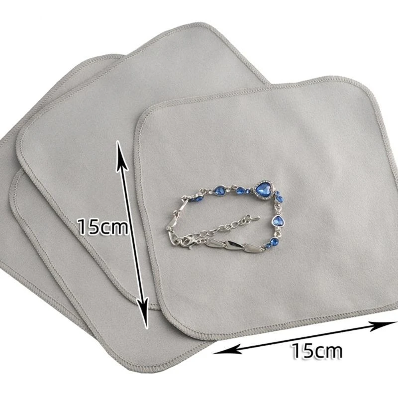 

Delicate Cloth Silver Diamond Cleaning Polishing Cloth for Jewelry Maintenance