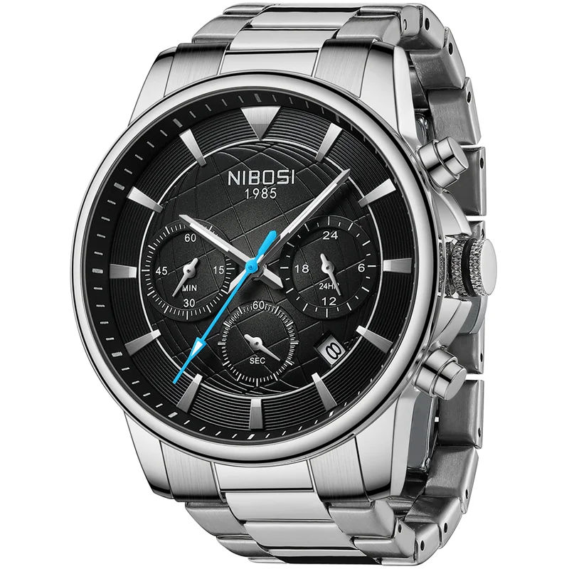 NIBOSI Top Brand Luxury New Men Watch Quartz Man Watches Waterproof Luminous Watch for Men Date Chronograph Sport Wristwatch