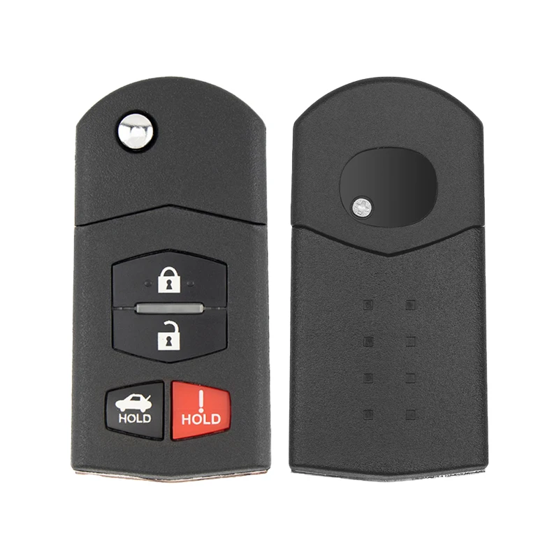 Liberty JX331BA5802C 313.8MHz ID4D63 Chip Flip Folding 3/4 Button Remote Smart Key Fob for Mazda 6 RX-8 mazda 2 mazda 3 mx5 cx9
