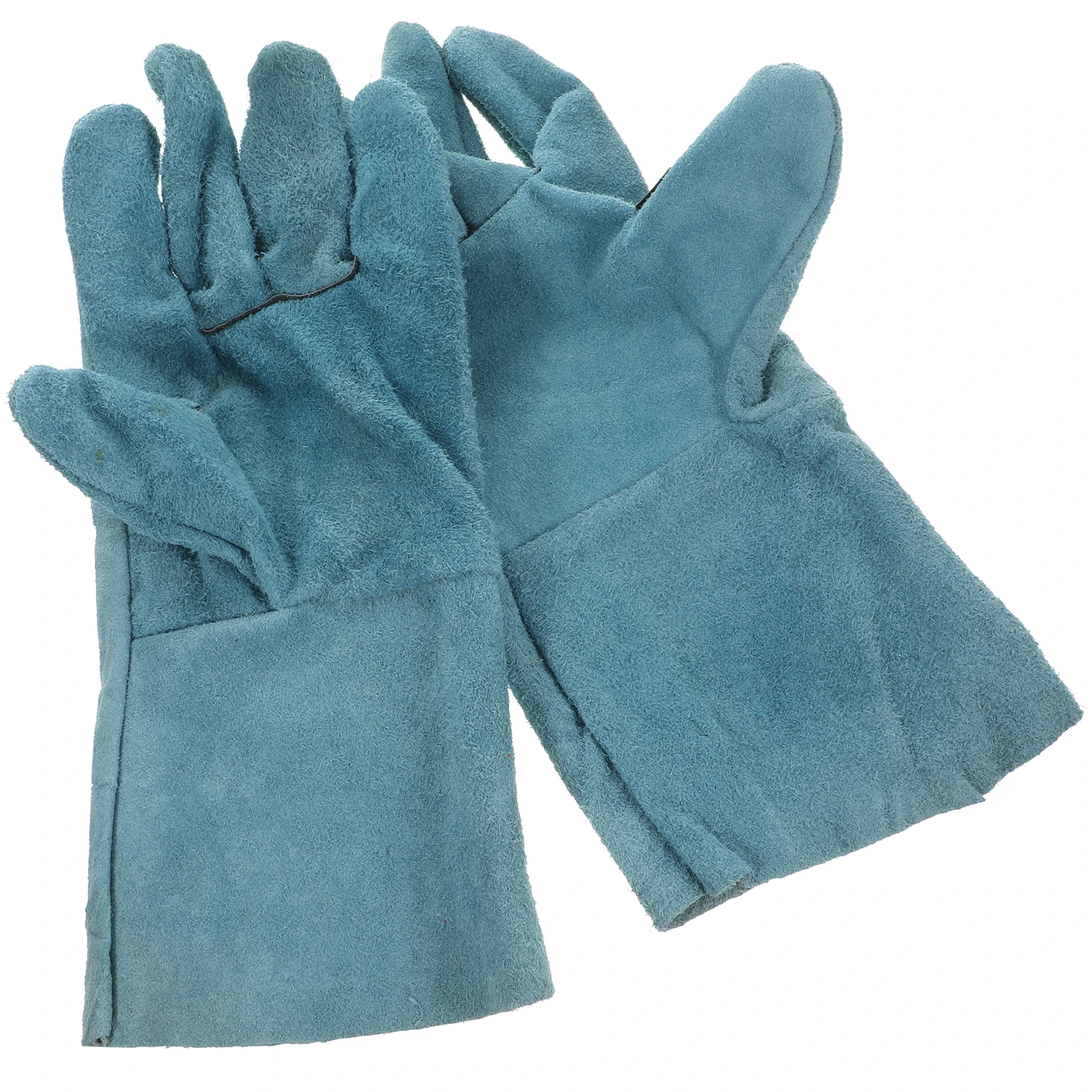 1 Pair Cowhide Anti-Bite Gloves Pet Thickened Protective Hand Cover For Dog Handlingpet Feeding Supplies Guard - Image 2
