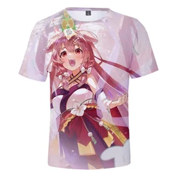 HOLOLIVE VTuber Inugami Korone T-shirt Crewneck Short Sleeve Anime Tee Men Women's Tshirt Harajuku Streetwear 3D Clothes