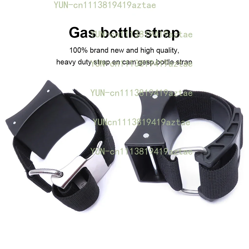 Scuba Diving Backup Bottle Strap Quick Release Adjustable Buckle Cylinder Holder Backup Multipurpose Cam Straps For 3L Tank