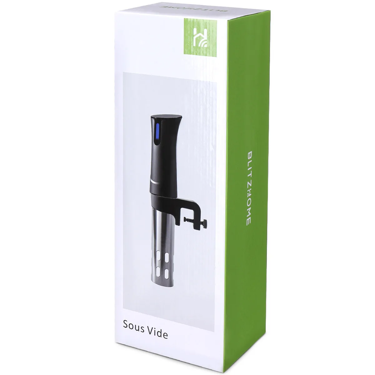 Blitzhome หม้อต้มซุปซูวี1100วัตต์พร้อมตัวจับเวลาและอุณหภูมิที่แม่นยำ