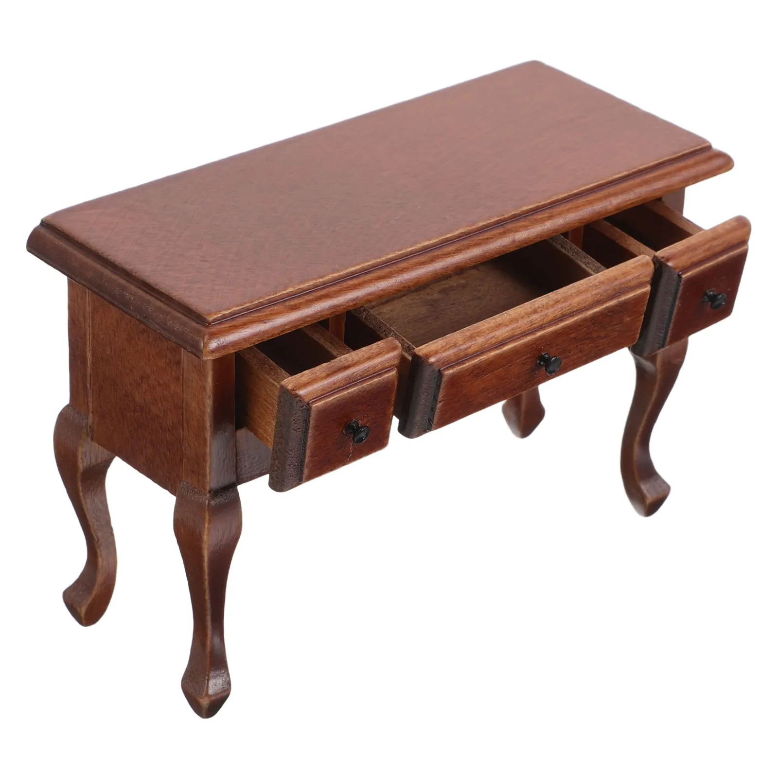 1 stuks miniatuur poppenhuismeubilair lichtbruine houten tafel realistisch ontwerp mini-keukenaccessoires veelzijdige compatibiliteit