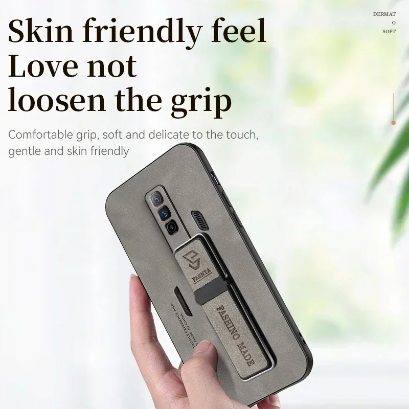 

Задняя крышка, кожаный чехол для Nubia Red Magic 7 7S 8 Pro Plus, матовая силиконовая защита, полный чехол для камеры, чехол-подставка для телефона