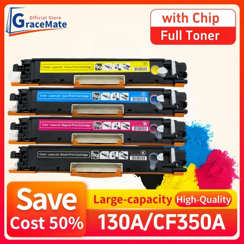 130A CF350A CF351A CF352A CF353A Toner Cartridge Comptible For HP Color LaserJet Pro MFP M176n M176 M177fw M177