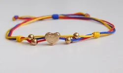 Bracciale cuore intrecciato a mano, regalo