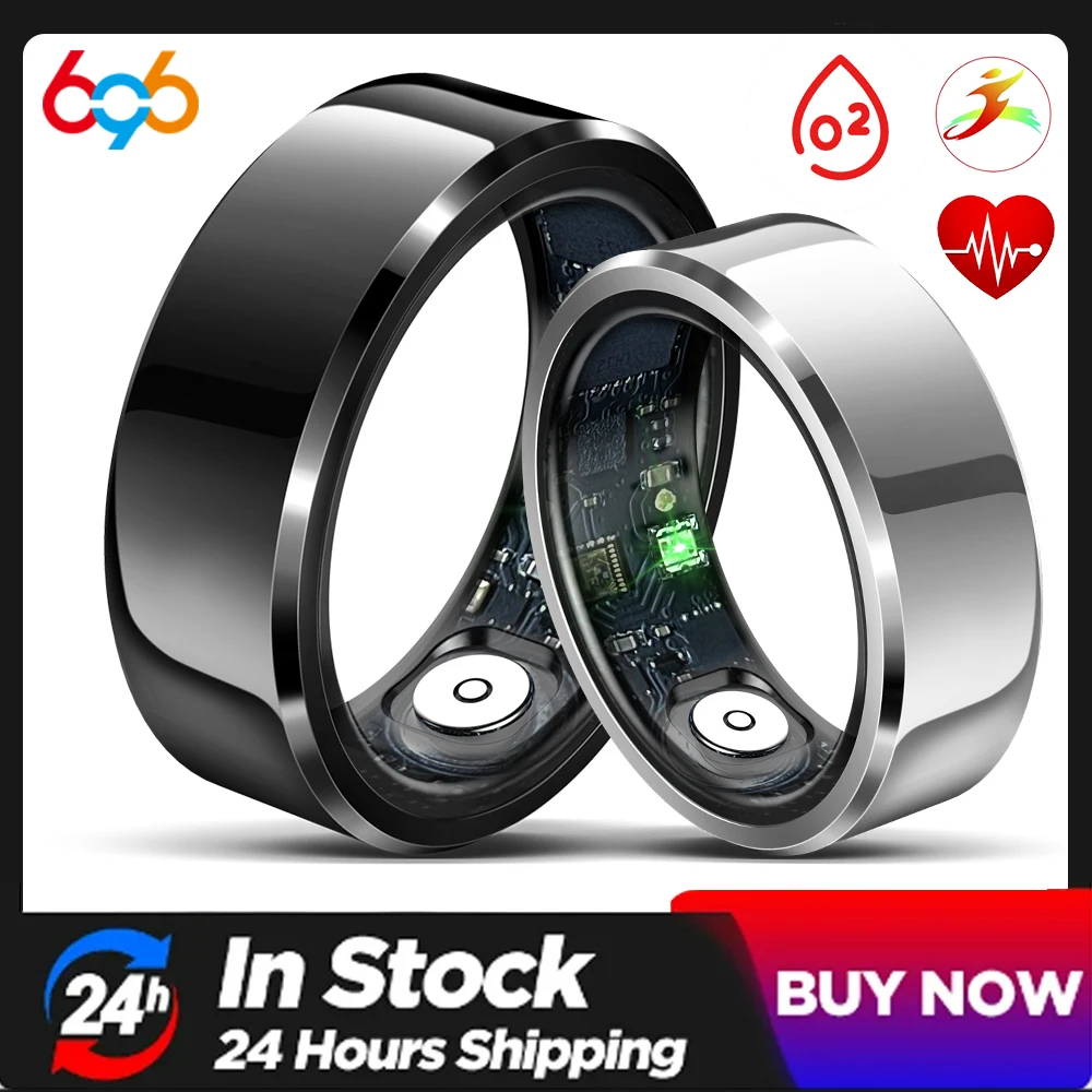 

New Lovers Smart Ring Waterproof Health Detection Heart Rate Blood Oxygen Sleep Monitor Sports Tracker For Men Women Smartrings