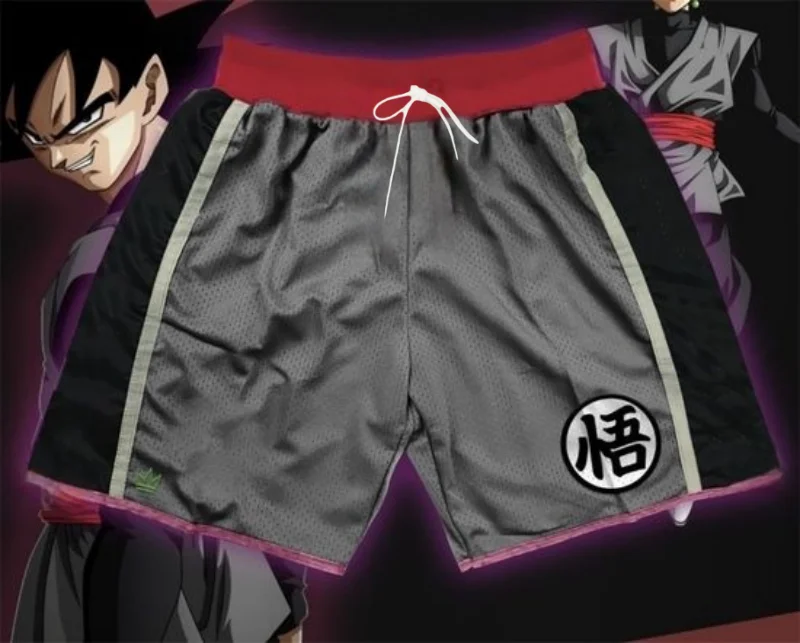 2026 New Hot Sale Dragon Ball Goku Kanji Symbol Anime Print Beach Shorts Casual Loose Family Matching Outfits Summer Quick Dry