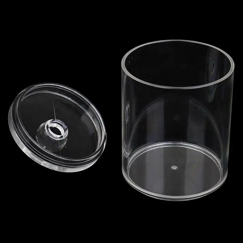 1PCS Transparent Cotton Swabs Stick Storage Box Clear Acrylic Cosmetic Makeup Holder Organizer Case High Quality