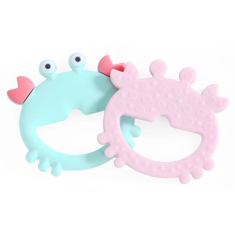 Baby Teether Gloves Pacifier Kids Teething Silicone Newborn Dental Care Crab Anti-eating Hand ​Molar Stick Baby Accessories