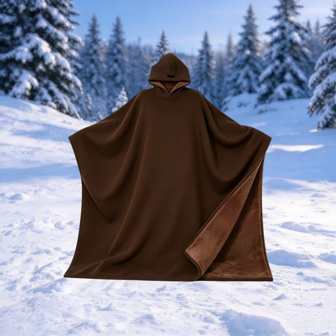 Eden Hoodie Unisex Oversized Hoodie Cloak light weight Super Warm Ultra-Soft Faux Fur Liner Winter Cloth Gift for Christmas