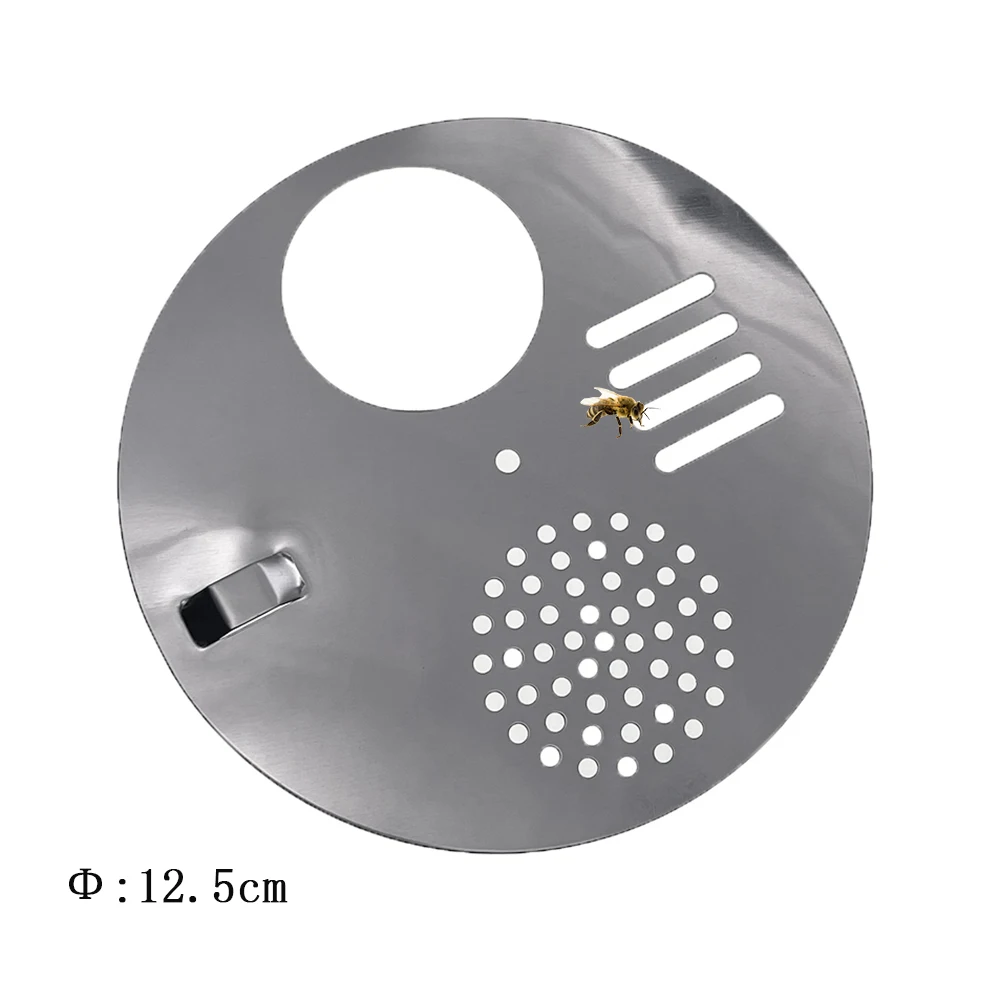 Round Beehive Gate Hive Entrance Discs Metal Circular Reducer Ventilator Vented For Moving 125mm For Hive Swarm Boxes Nucles