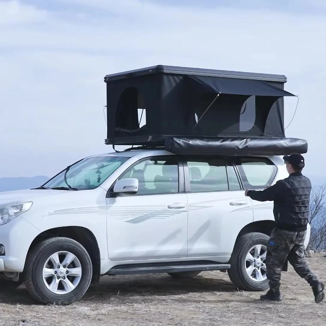 Portable Off Ground Camping Tent Outdoor Sunscreen and Rainproof Camping Tent Quick Drive Car Roof Inflatable Tent