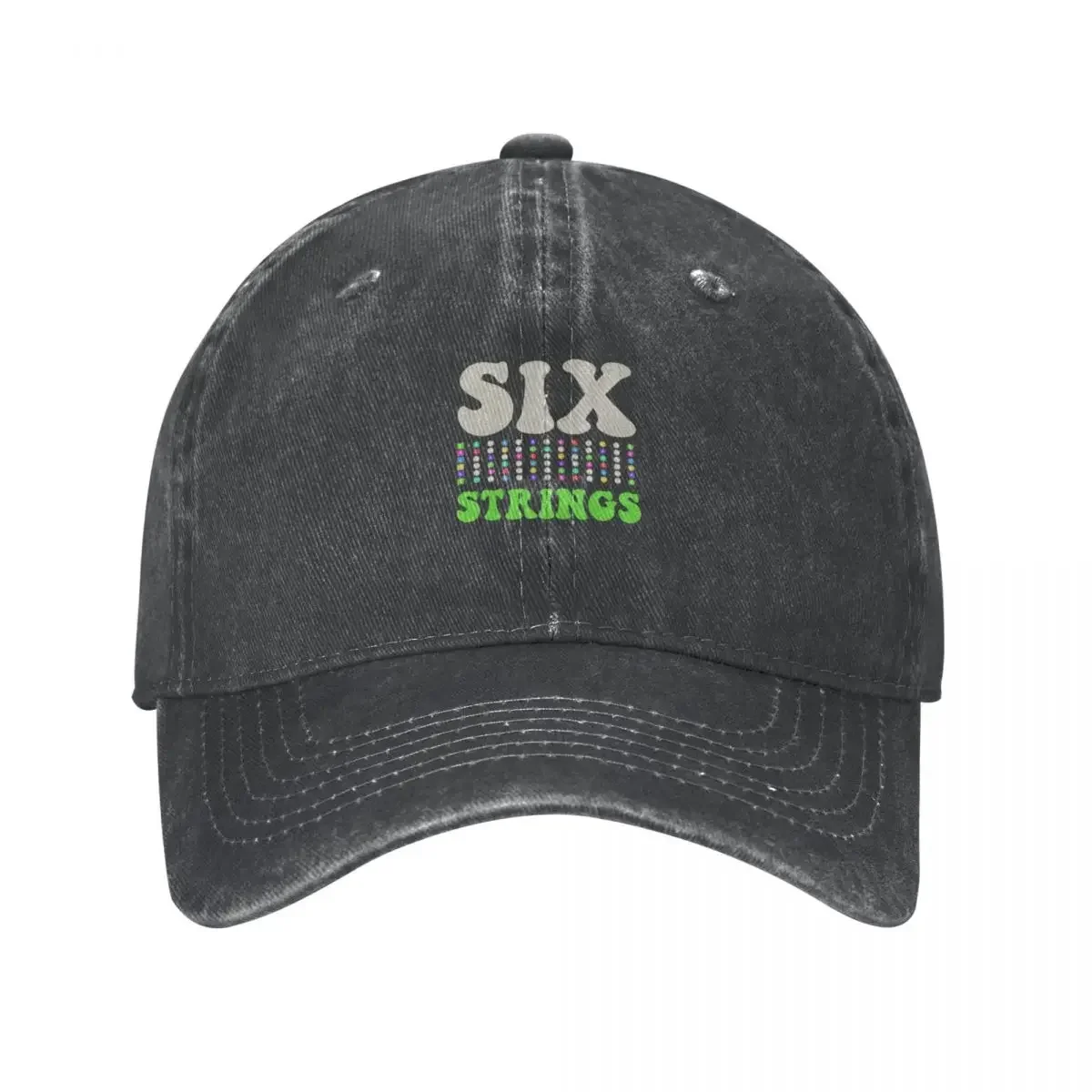 Six Strings Design for Guitar Players Cowboy Hat hard hat Ball Cap Snap Back Hat Women's Beach Outlet 2024 Men's