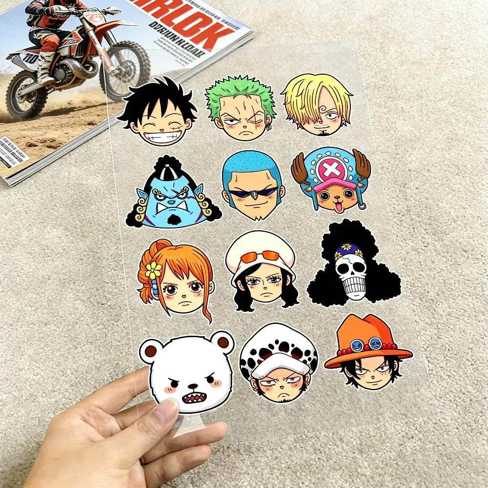 

Monkey D. Luffy one piece Motorcycle Reflective Stickers Waterproof Decals for Helmet Scooter Fuel Tank Toolbox Racing