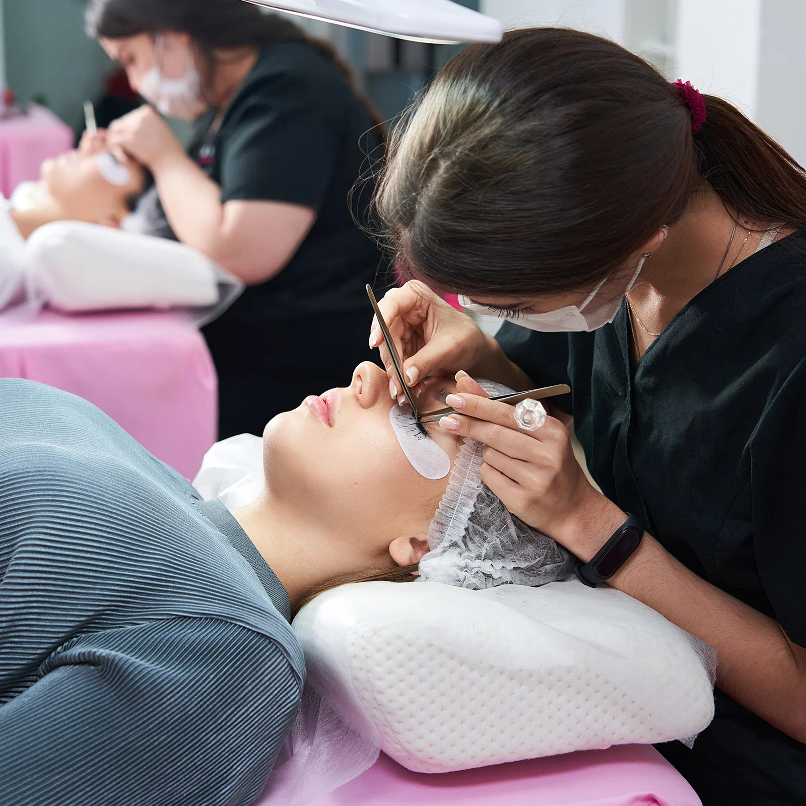 1Pcs Color Ring Cup Lightweight Eyelash Makeup Tool Pigment Tray Portable Tattoo Remover Primer