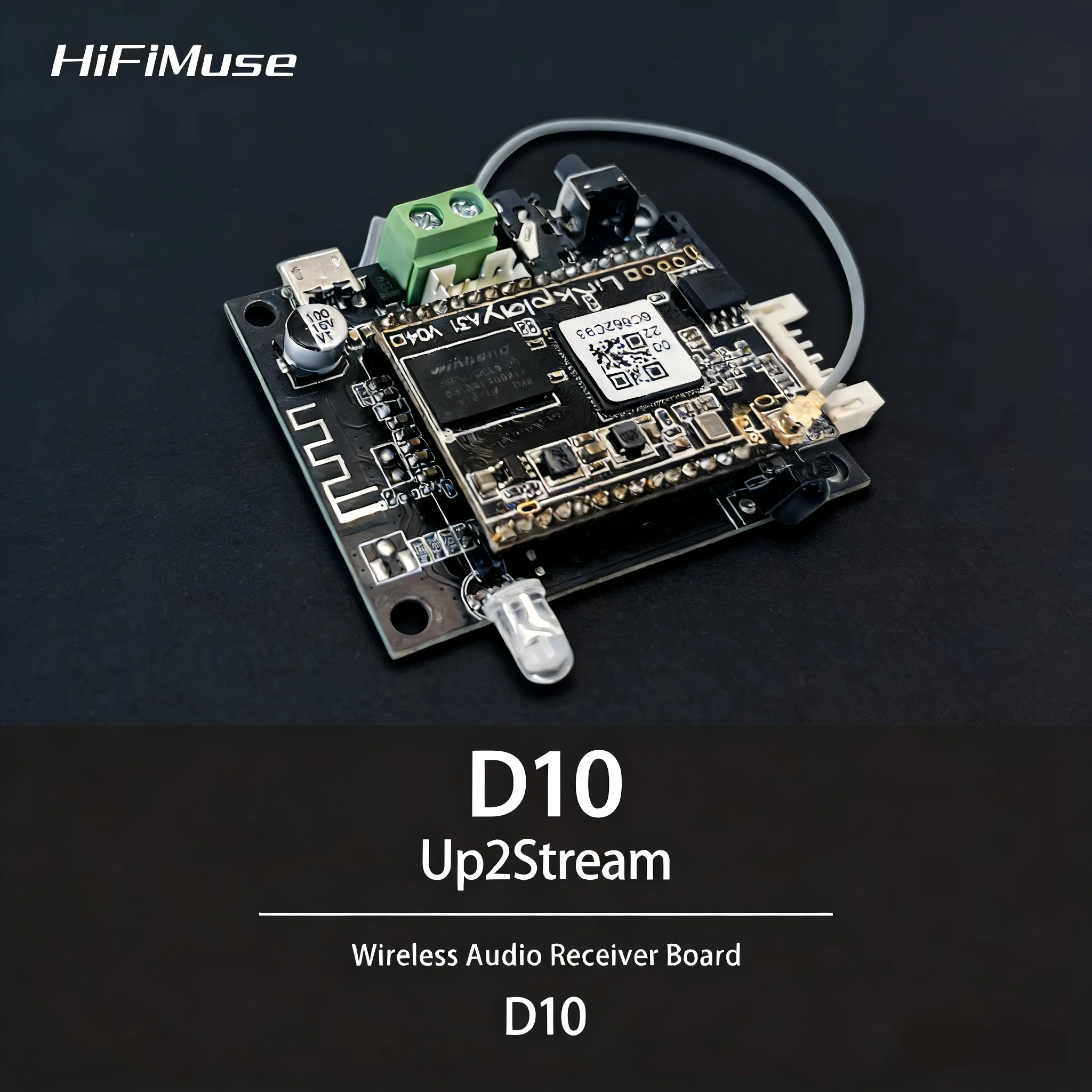 

D10 DIY Wireless WiFi Bluetooth Receiver – Multiroom Streamer Board