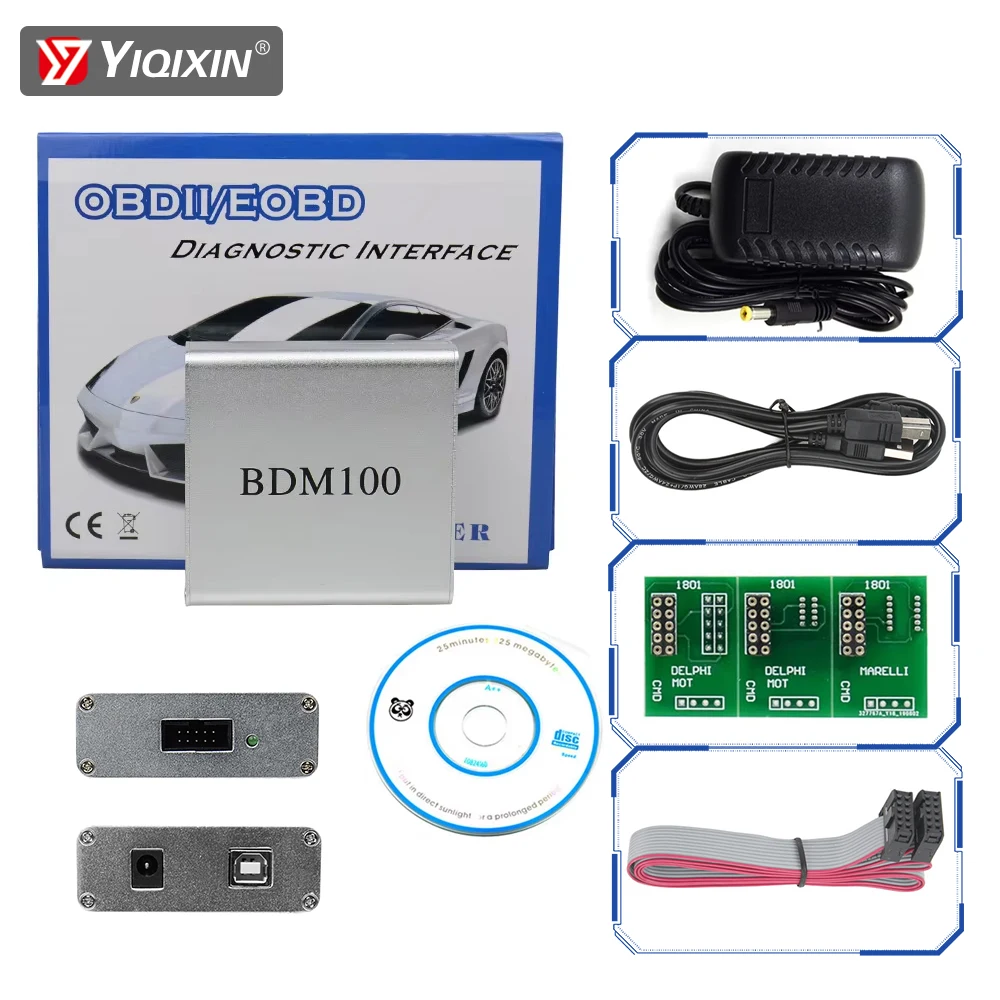 BDM100 V1255 ECU Programmer Chip Tuning Tool Auto Flasher Maintenance Detector LED Fault Code Reader Car Diagnostic OBD2 Scanner