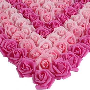 10/20/50Pcs Artificial Foam Rose Flowers PE Fake Flower for Home Room Dceor Wedding Party Halloween Thanksgiving Christmas Decor 1