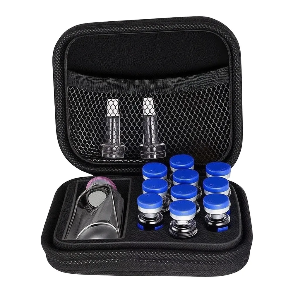 Peptide Organizer Case for Travel Dual Vial Capacity 3ml 30ml Includes Prep Wipe Slots EVA Material 13x11x5cm Option