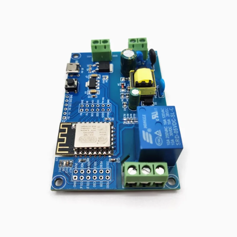 AC 220 В постоянного тока 12 В ESP8266 WIFI одиночный релейный модуль esp8266 ESP-12F AC/DC UART макетная плата дистанционного управления умный дом AC 220 В постоянного тока 12 В ESP8266 WIFI одиночный релейный модуль esp8266 ESP-12F AC/DC UART макетная плата дистанционного управления умный дом