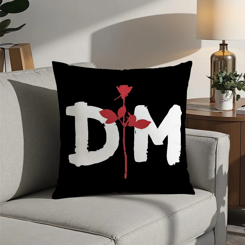 D-Depeche-Mode Pillow Case Plush Fabric Soft  Pillowcase Double Sided Print Cushion Cover Household Gifts