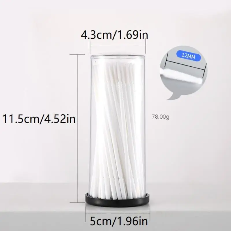 100 Stück Einweg-Mikrobürsten-Applikator, Mikroswabs für Wimpernverlängerungs-Entfernungswerkzeuge, Mini-Wattestäbchen-Bürsten für Make-up