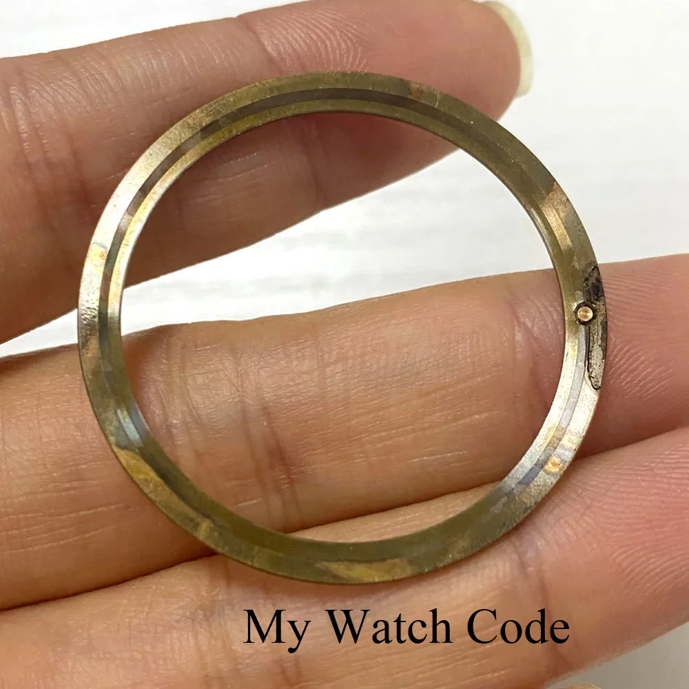38mmx 32.15mm Cusn8 Real Bronze Flat Watch Bezel Insert for Turtle Watch SKX Watch Parts Watch Mod Repair Tool Kit