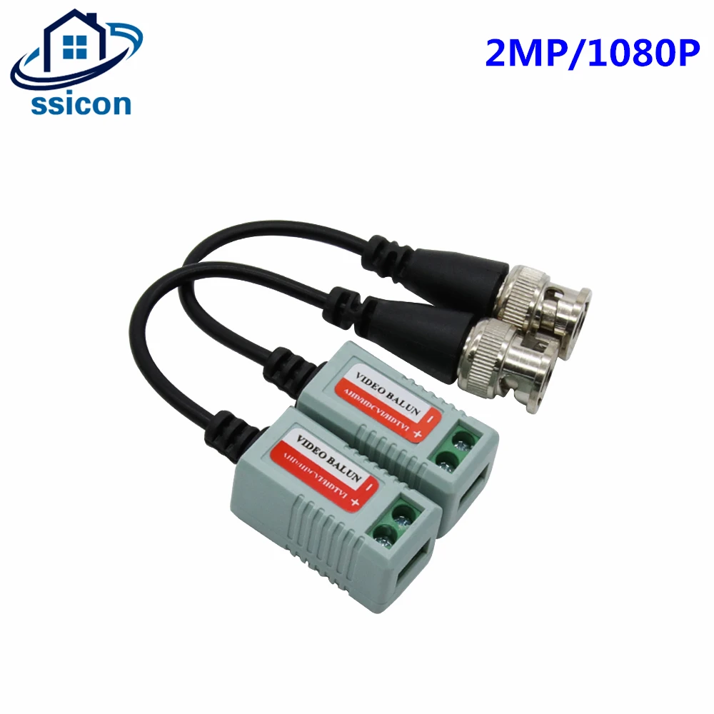 

BNC Video Balun для CCTV 2MP AHD/CVI/TVI/CVBS камера пассивная витая пара BNC трансиверы UTP Balun