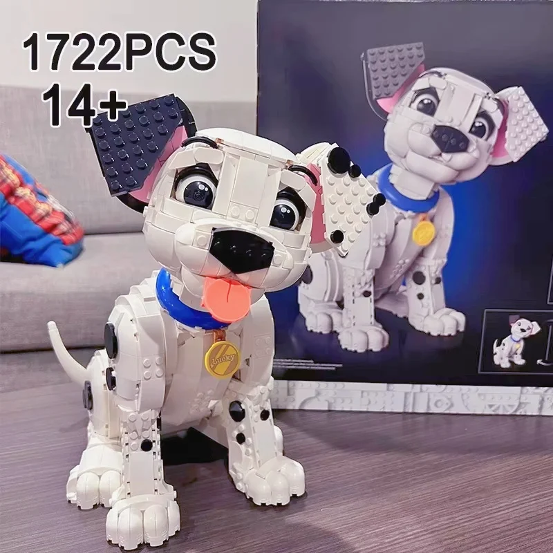 

Набор строительных блоков «Щенок далматинца», 1722 детали, модель собаки, конструктор для детей, украшение для дома, совместим с 43269, подарок на день рождения