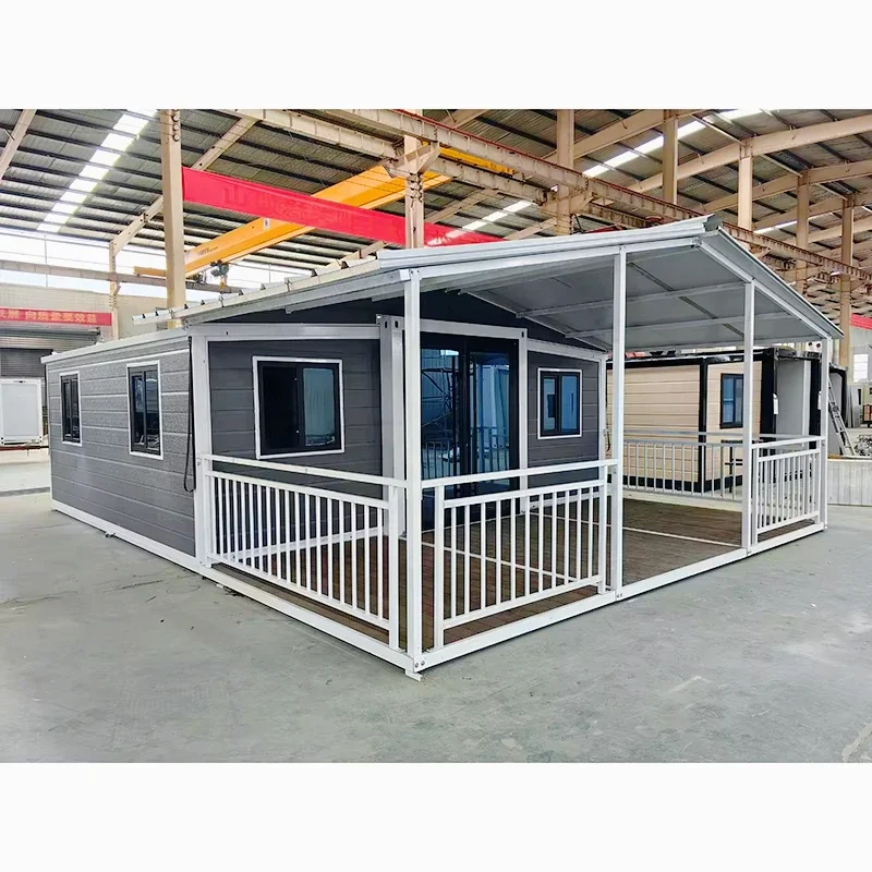 Ready Made 20Ft Luxury Modern Prefab House Insulated Portable Expandable Container Houses 2 3 4 5 Bedrooms Villa Prefabriquée