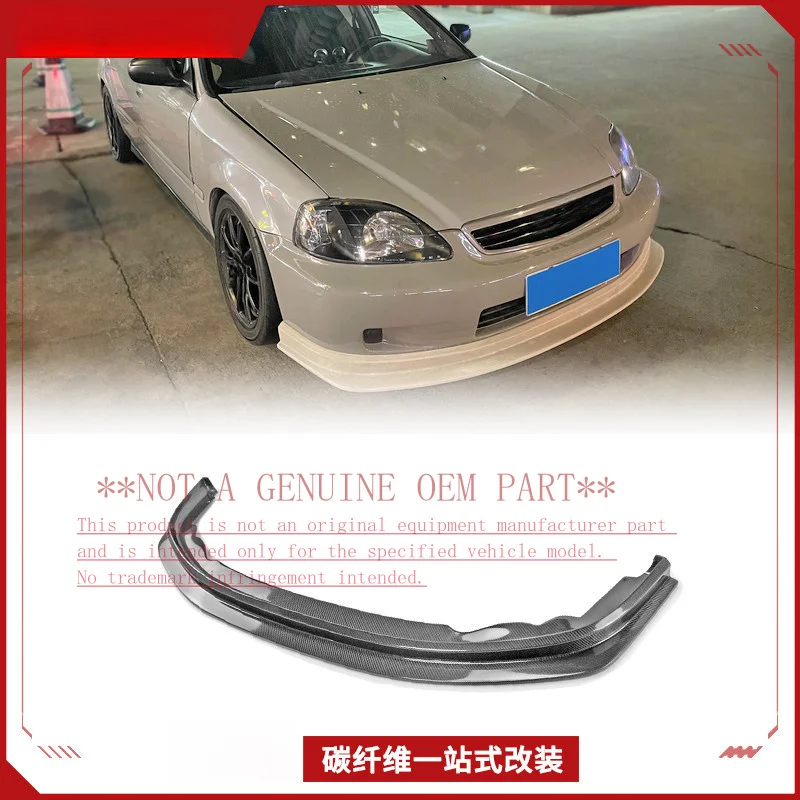 For Honda Civic EK EPA Style Carbon Fiber Modification Parts Front Lip Small Body Kit Front Spoiler
