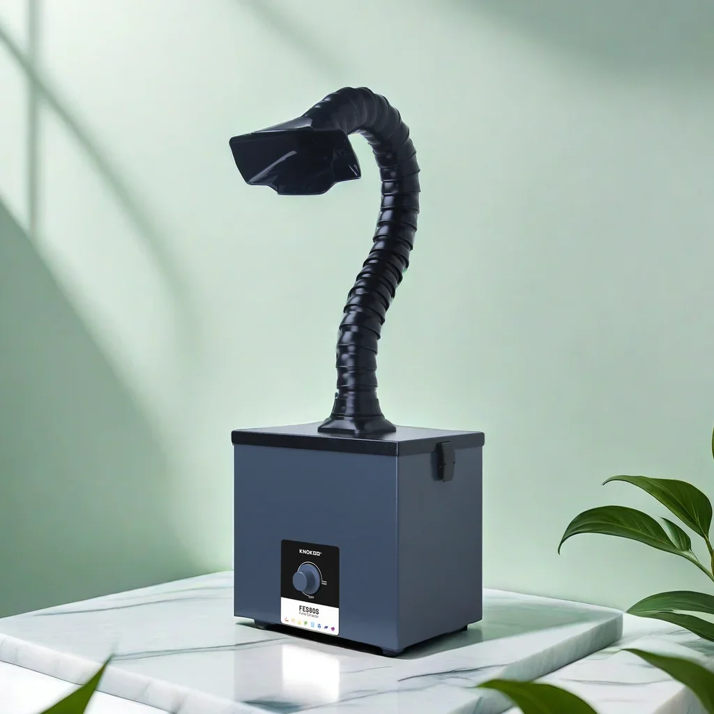KNOKOO FES80S Desktop Small Welding Fume Extractor High Efficiency New Condition for Purifying Soldering Smoke