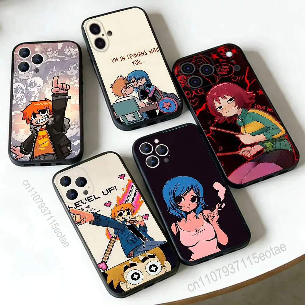 

S-Scott Cartoon Pilgrim For iPhone 12,16,13,14,15,17,11,Pro,Max,Plus,E,Air,Mini TPU Soft to Skin-friendly phone case