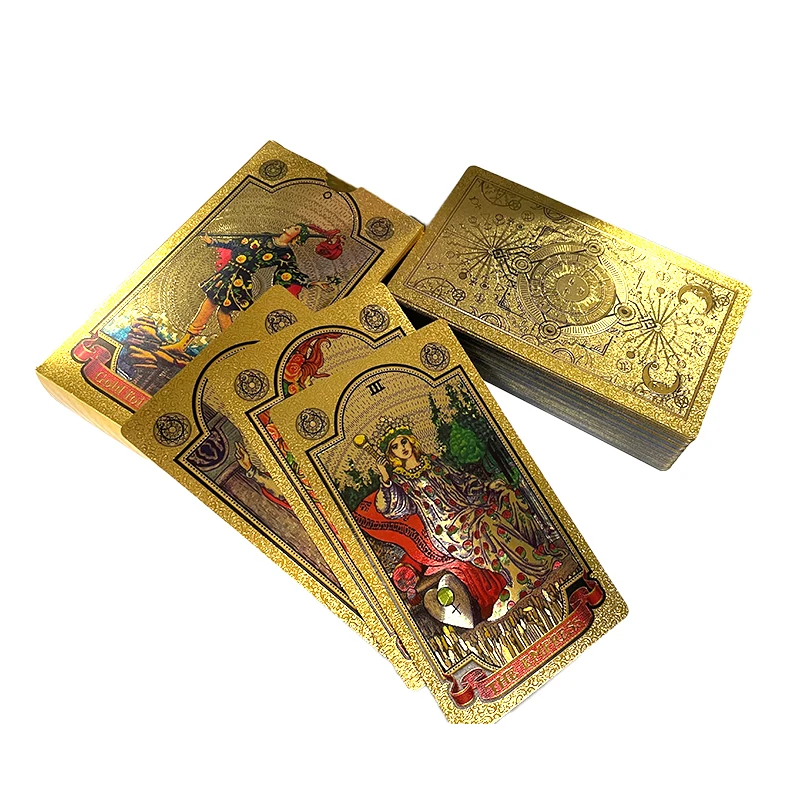 Oraculos in Spanish Portuguese Tarot Cards Tarot In Spanish with Instruction Book Tarot Decks Board Game in Spanish Gold Tarot