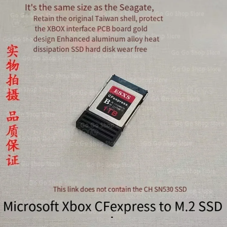 Xbox Series XSX XSS CFexpress to M.2 Memory Card 1TB Hard Drive for Seagate Expansion Card